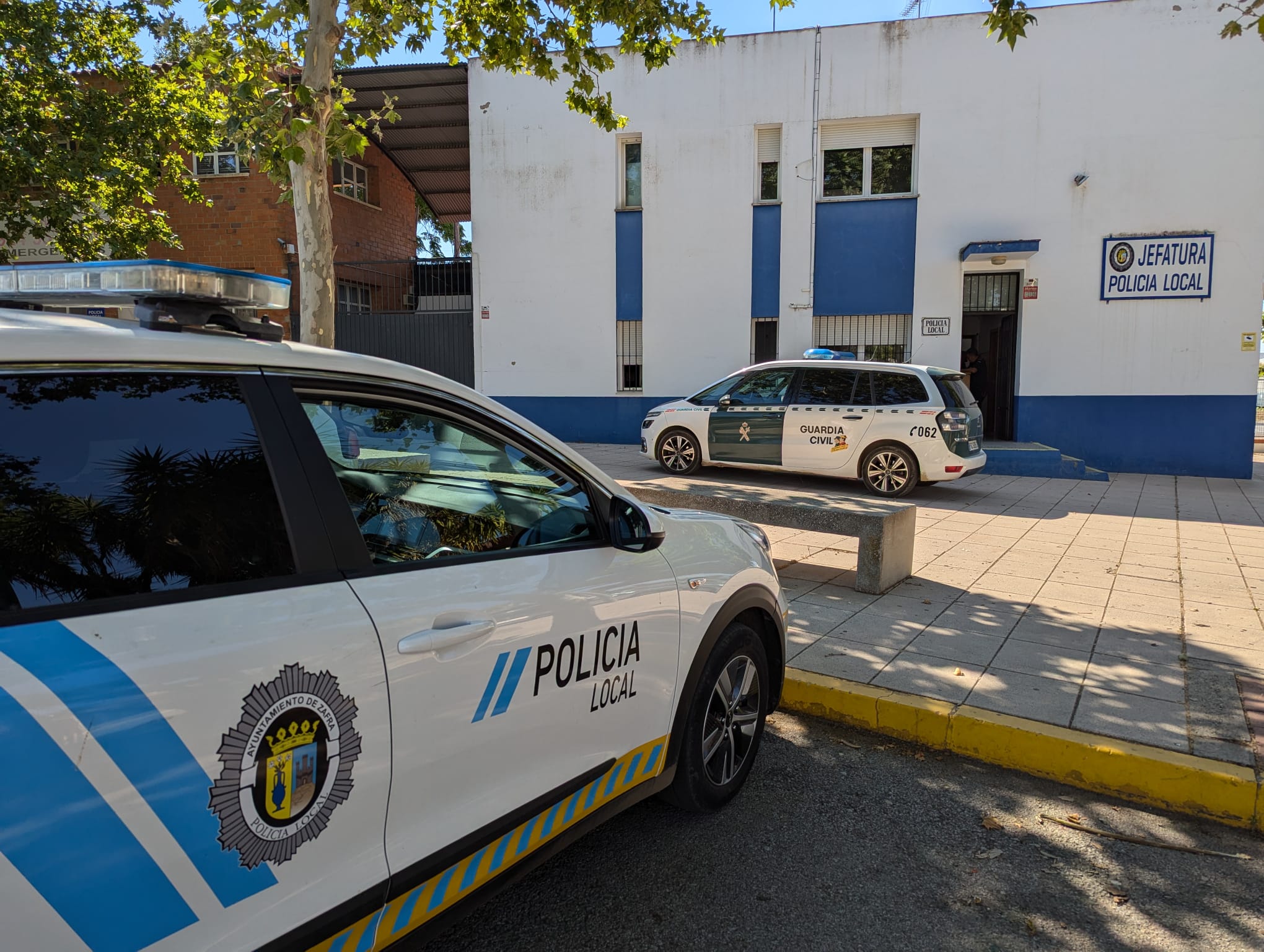 Policía Local y Guardia Civil en Zafra