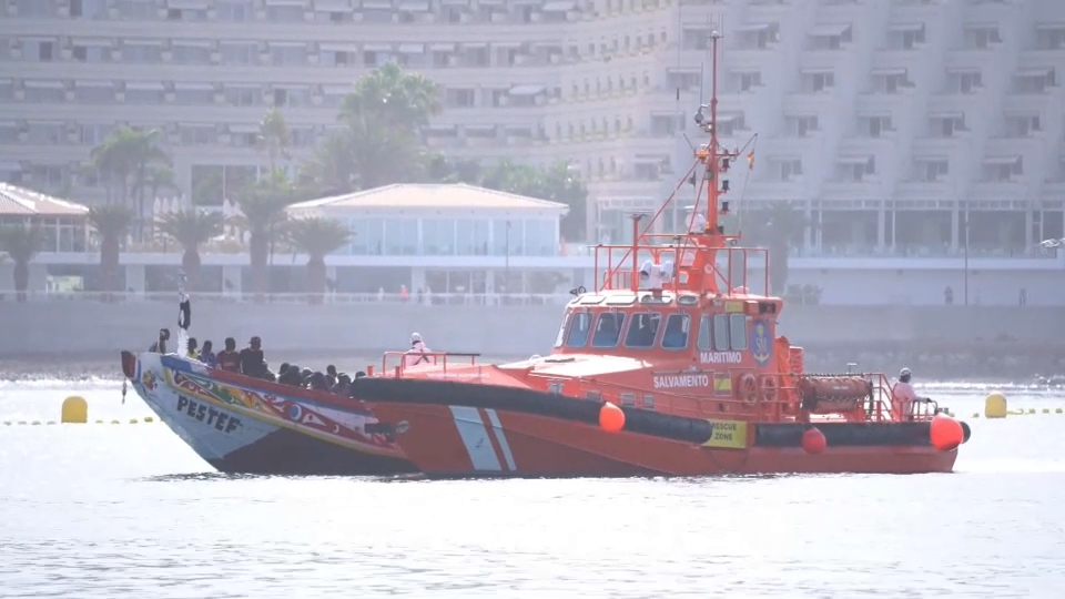 Migrantes llegando a España