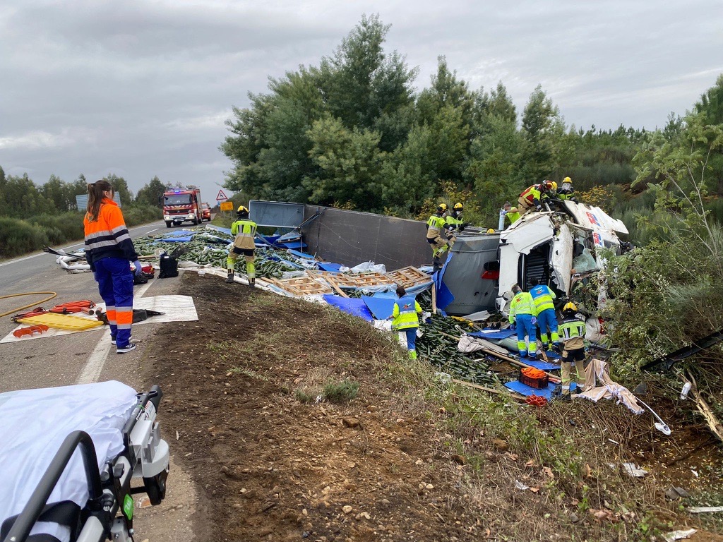 Accidente en el cruce de La Fatela