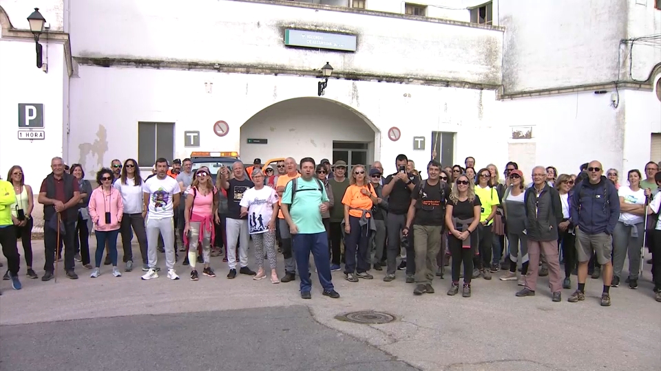 Marcha en Valencia de Alcántara por un tren digno