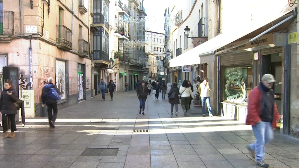 Calle Pintores en Cáceres