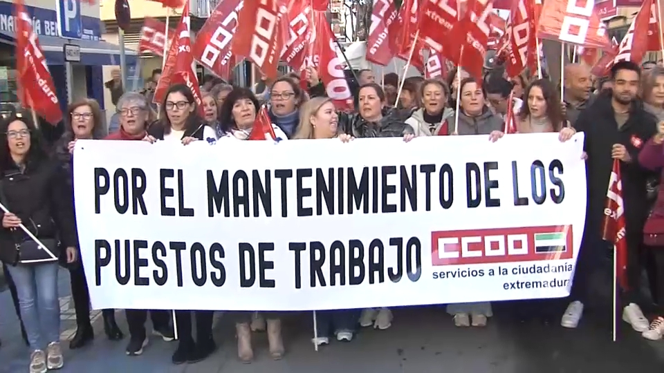 Manifestación en Villanueva de la Serena