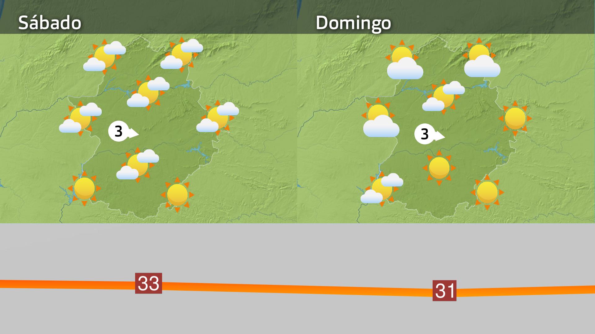 Mapa de previsión del 19 y 20 de julio
