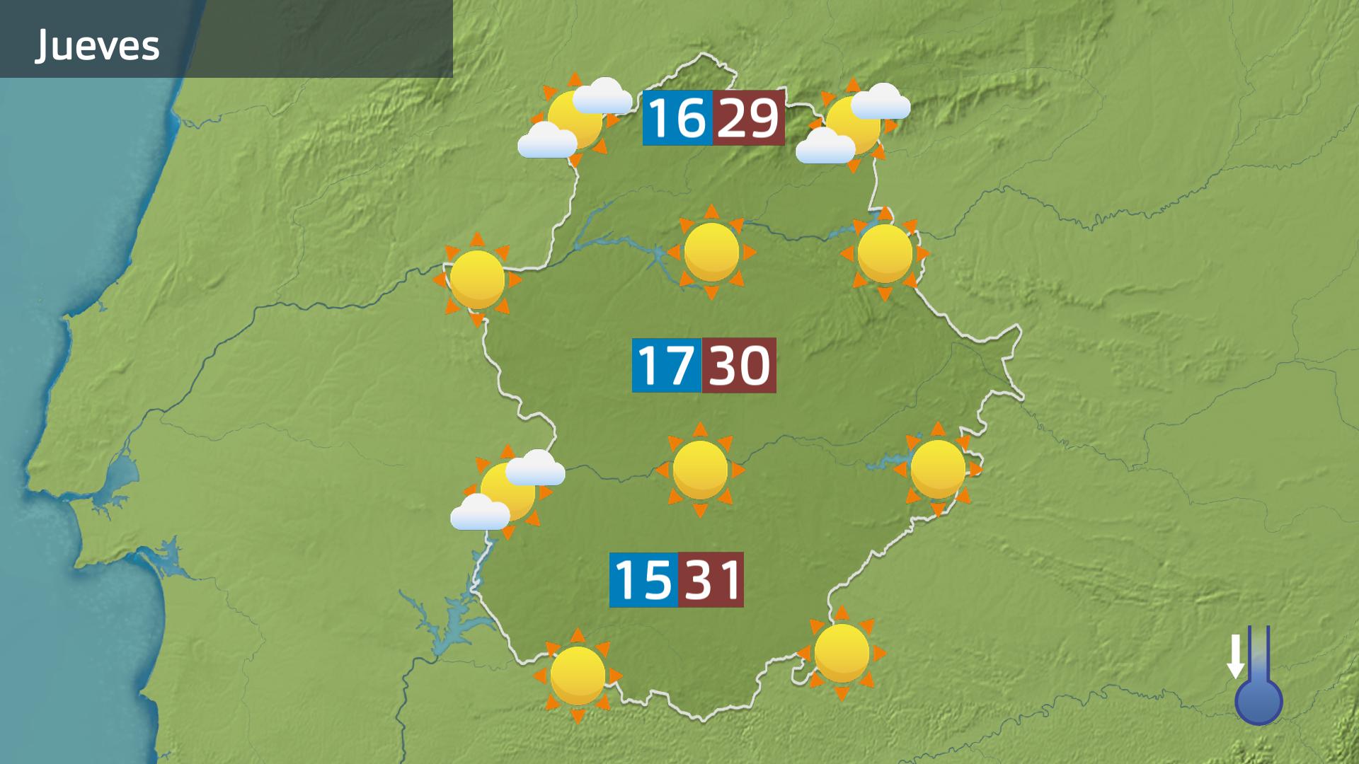 Mapa de previsión del 28 de agosto