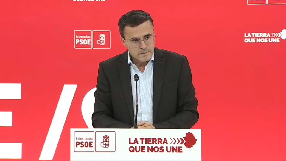 Miguel Ángel Gallardo, secretario general del PSOE de Extremadura