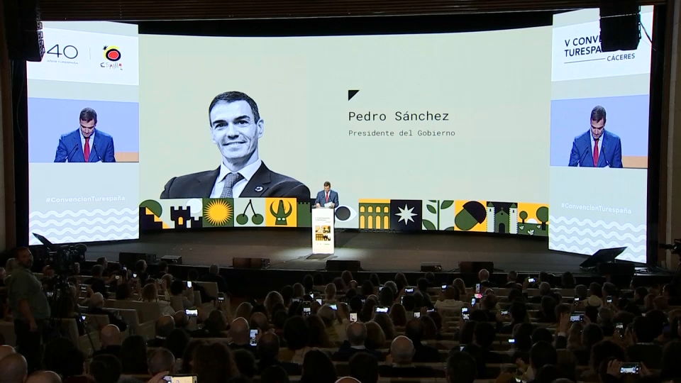 Pedro Sánchez en V Convención Turespaña 2025