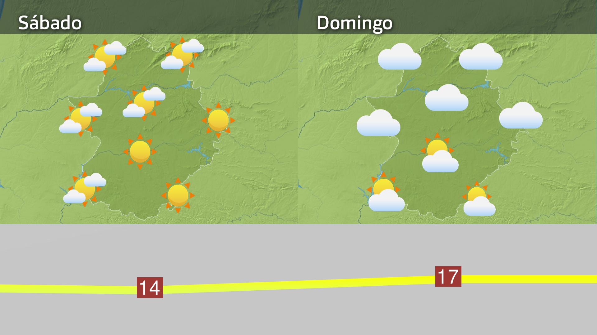 Mapa de previsión del 22 y 23 de noviembre