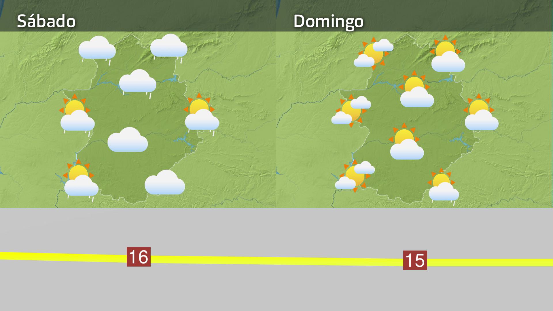 Mapa de previsión del 29 y 30 de noviembre