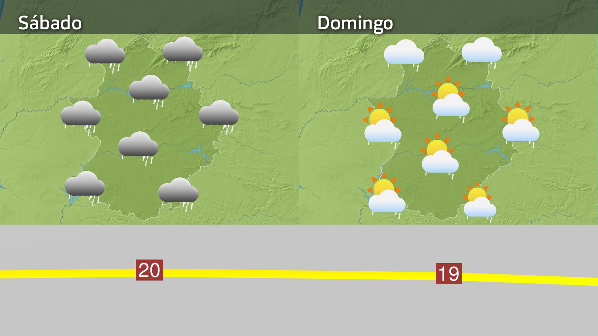 Mapa de previsión de 15 y 16 de noviembre