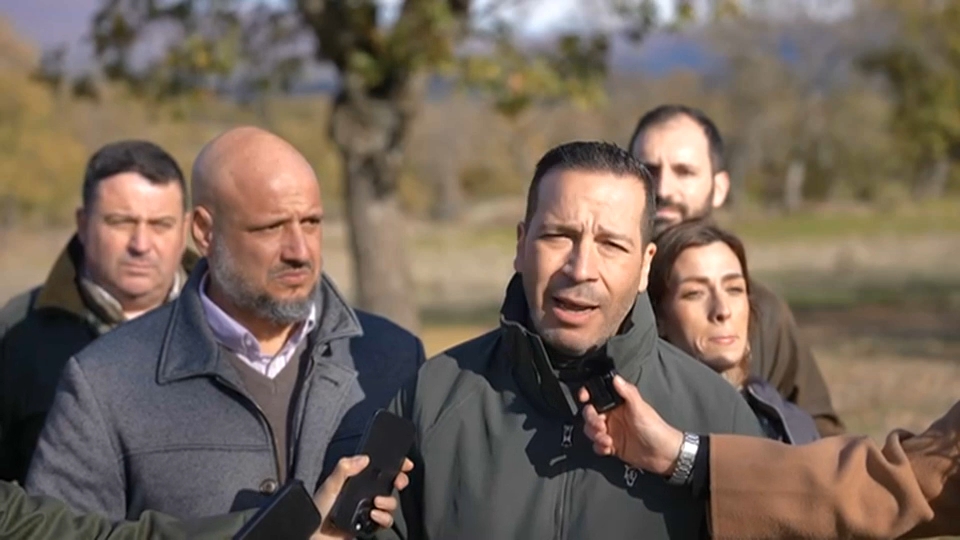 Óscar Fernández, de Vox Extremadura y Rodrigo Alonso, portavoz nacional de Vox