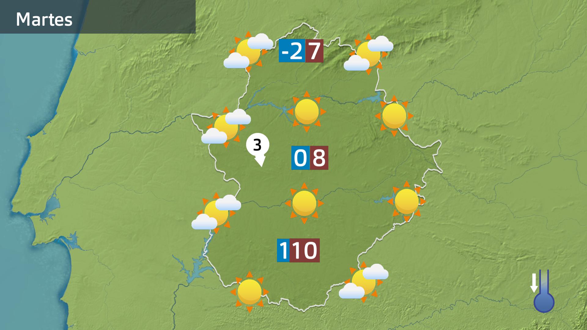 Mapa de previsión del 6 de enero