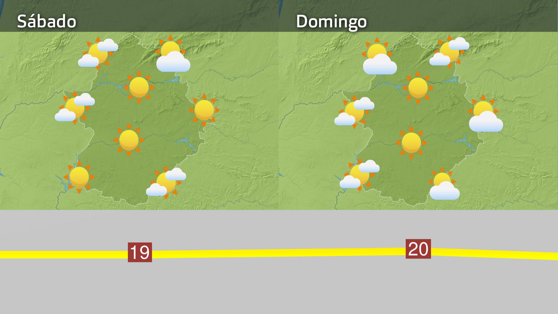 Mapa de previsión del  28 de febrero y 1 de marzo