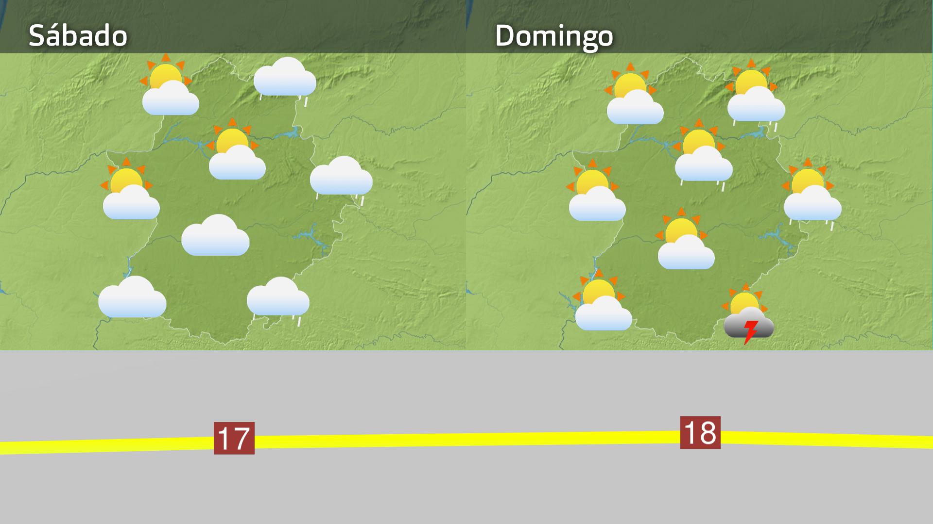 Mapa de previsión del 7 y 8 de marzo