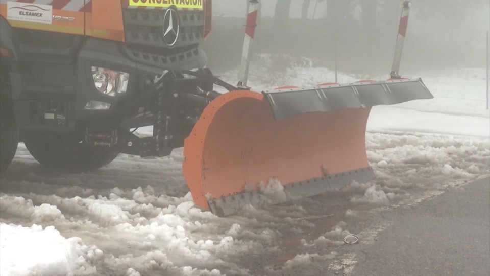 Nieve en la carretera CC-437 en una imagen de archivo