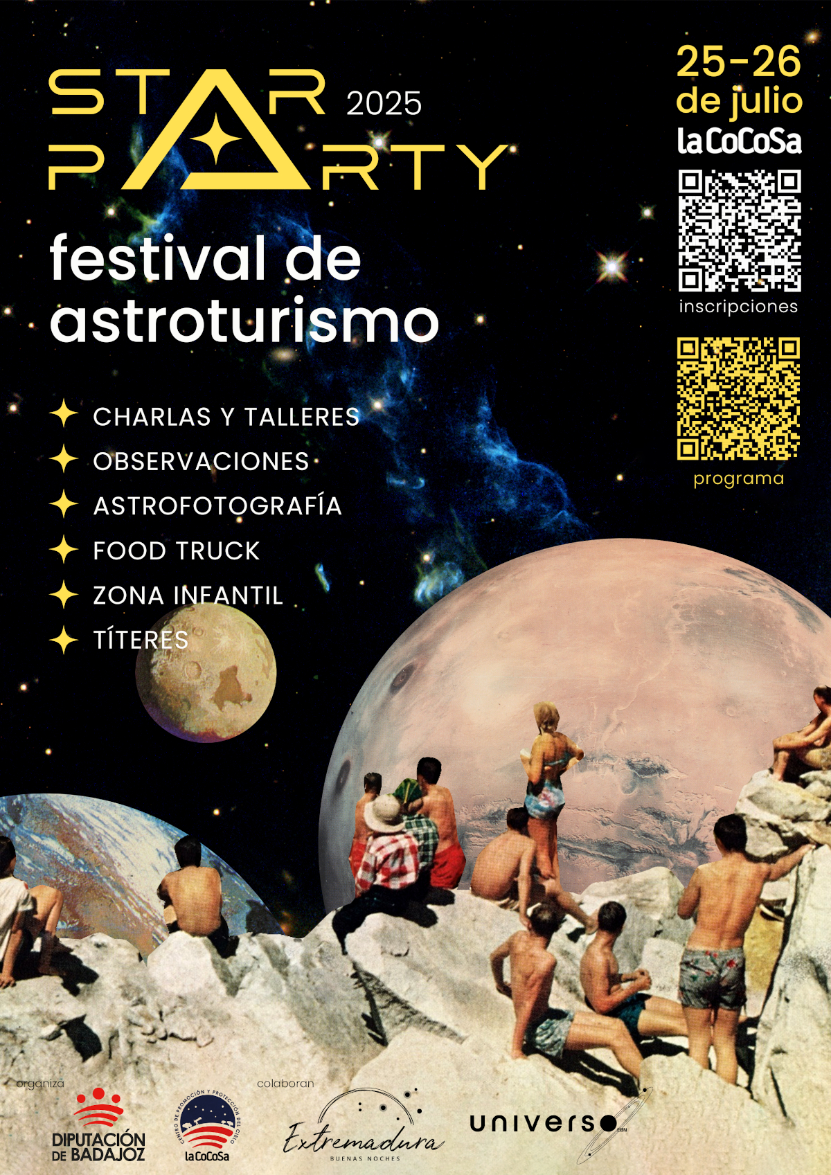 La Diputación de Badajoz celebra su primera 'Star Party' en La Cocosa para acercar el cielo nocturno al público