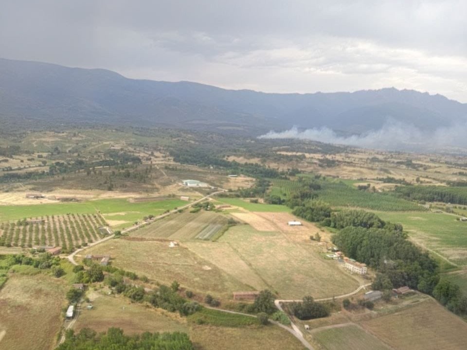 Incendio en Villanueva de la Vera