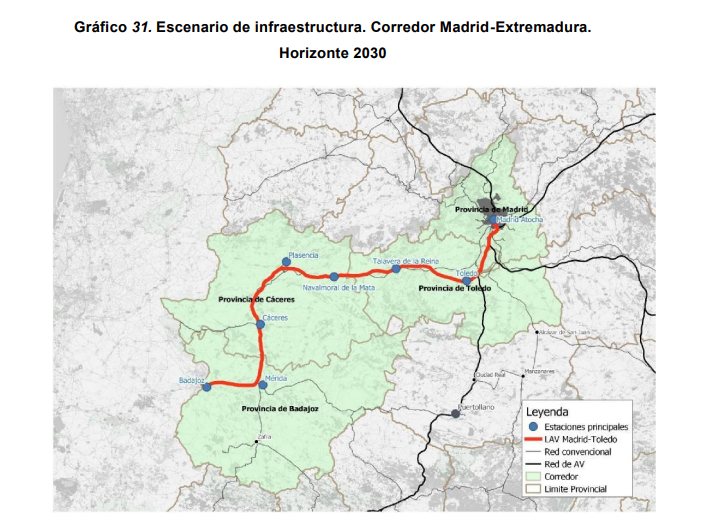 Trazado propuesto por el Ministerio para desbloquear los tramos castellanomanchegos | Ministerio de Transportee