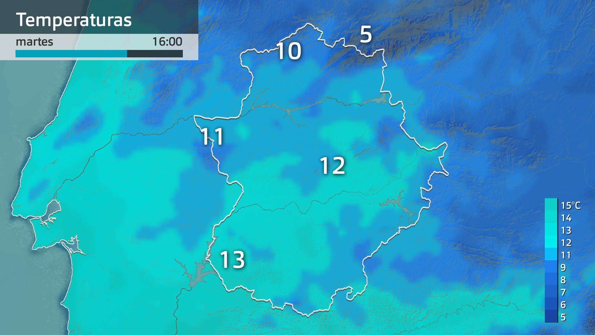 Temperatura máxima prevista