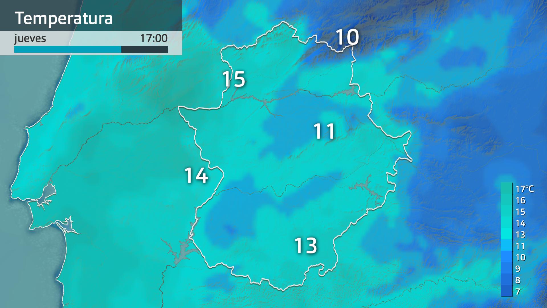 Temperatura máxima prevista