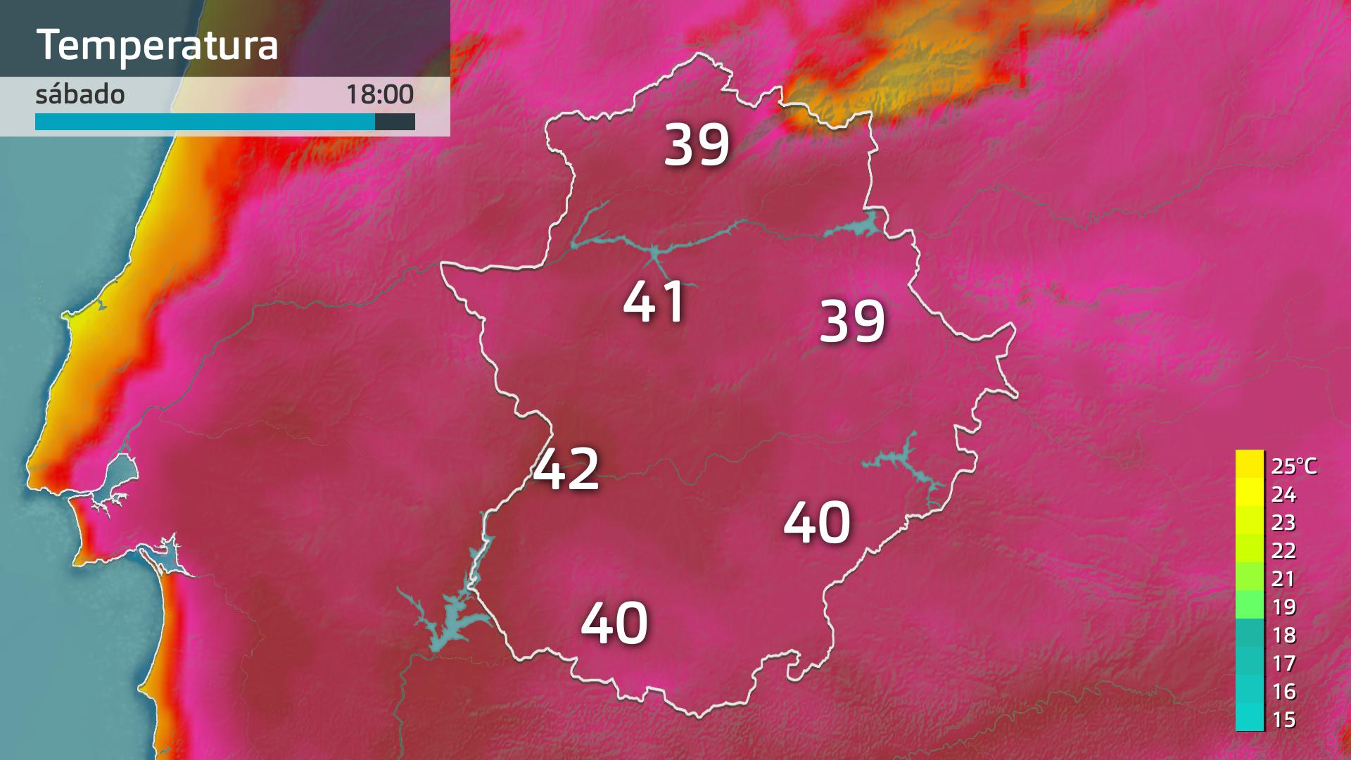 Temperatura máxima prevista
