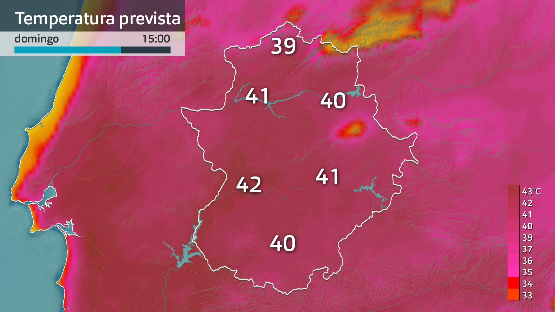 Temperatura máxima prevista