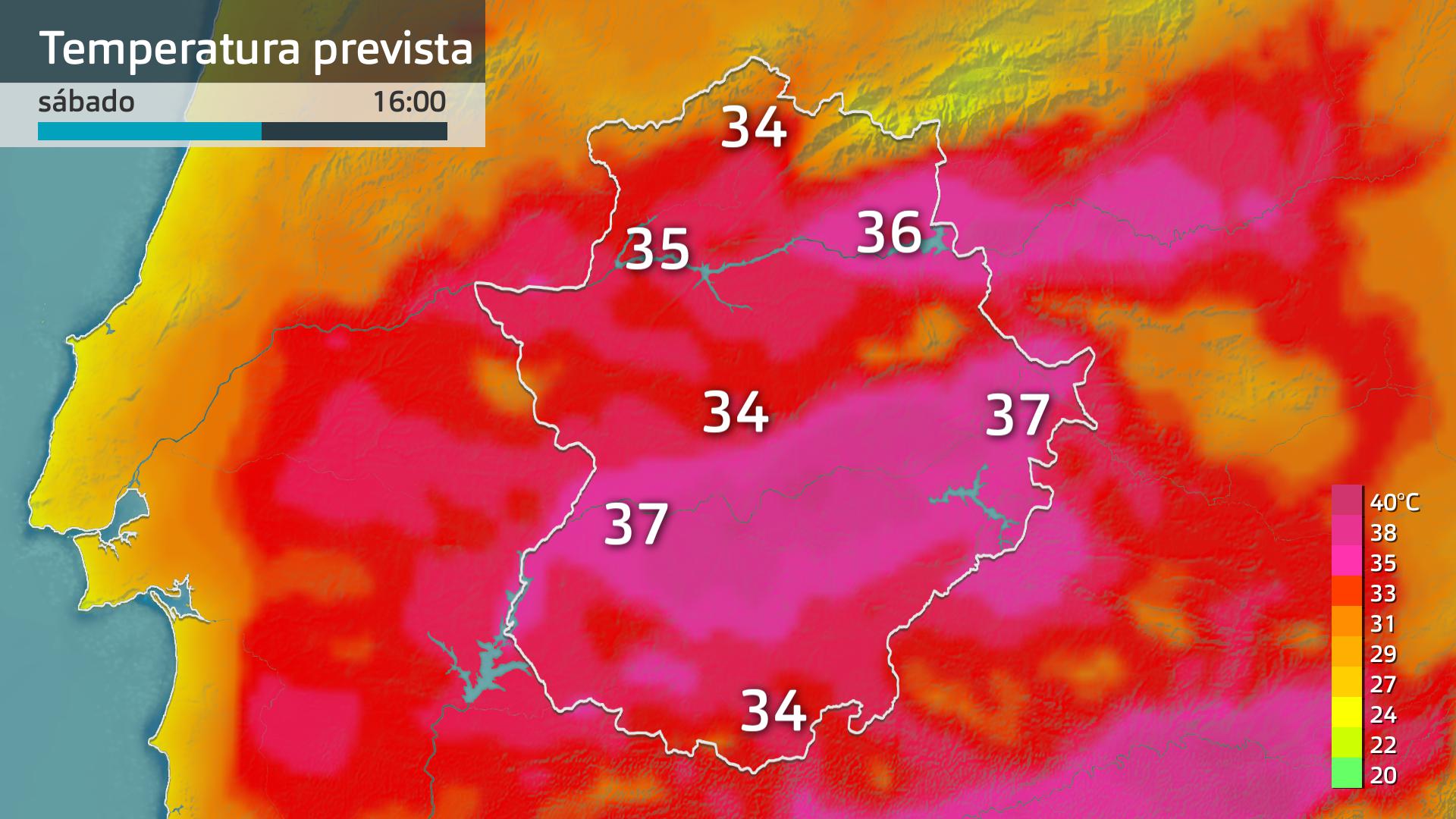 Temperatura máxima prevista