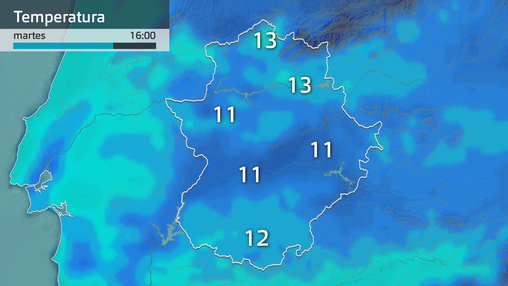 Temperatura máxima prevista