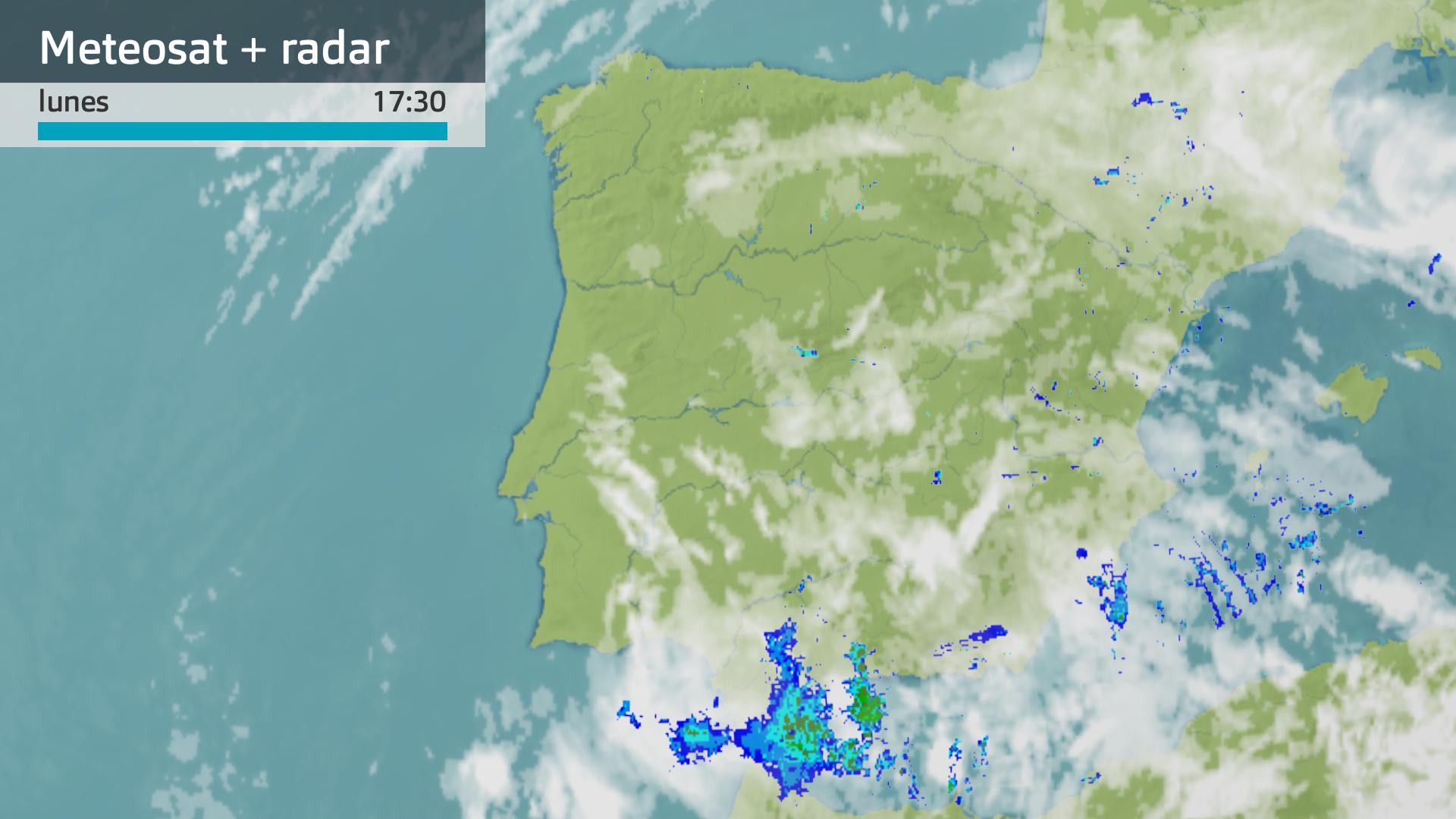 Imagen del Meteosat a las 17:30 horas