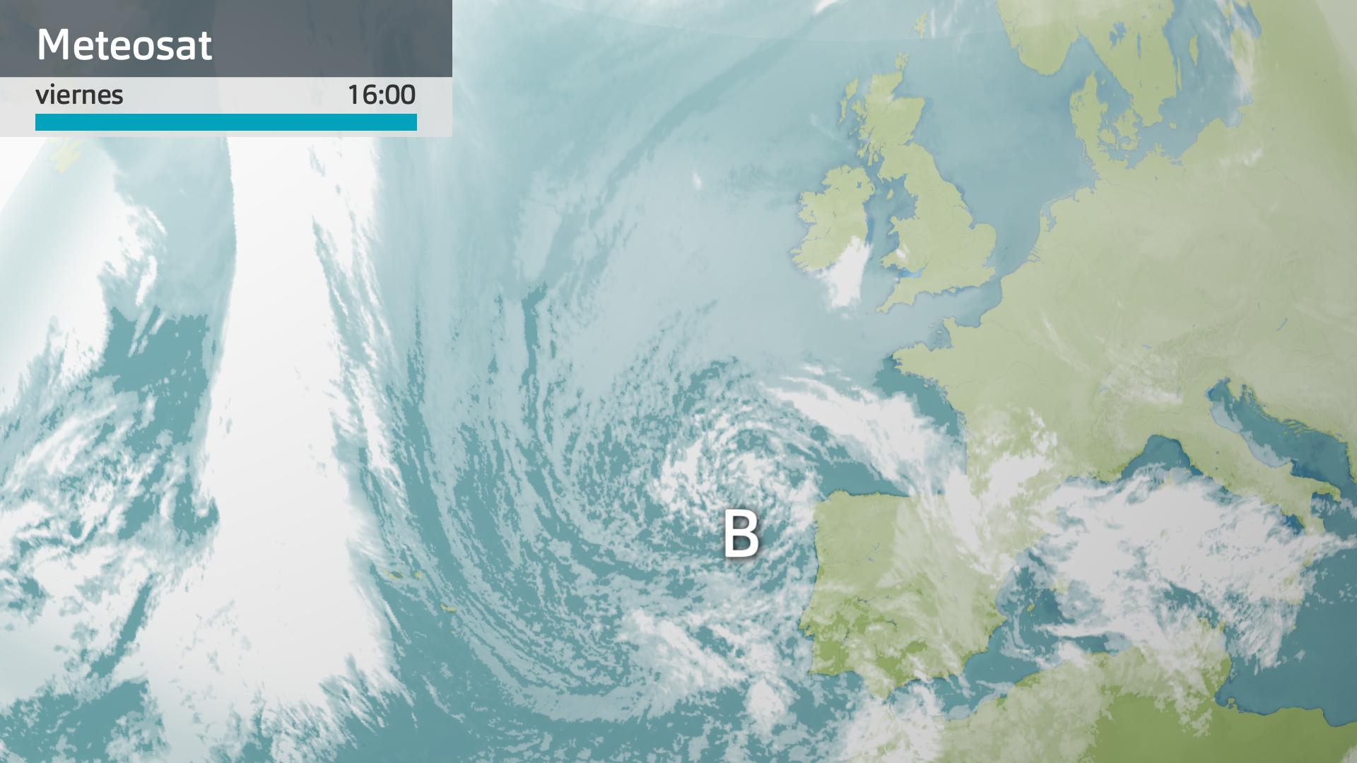 Imagen del Meteosat a las 16:00 horas