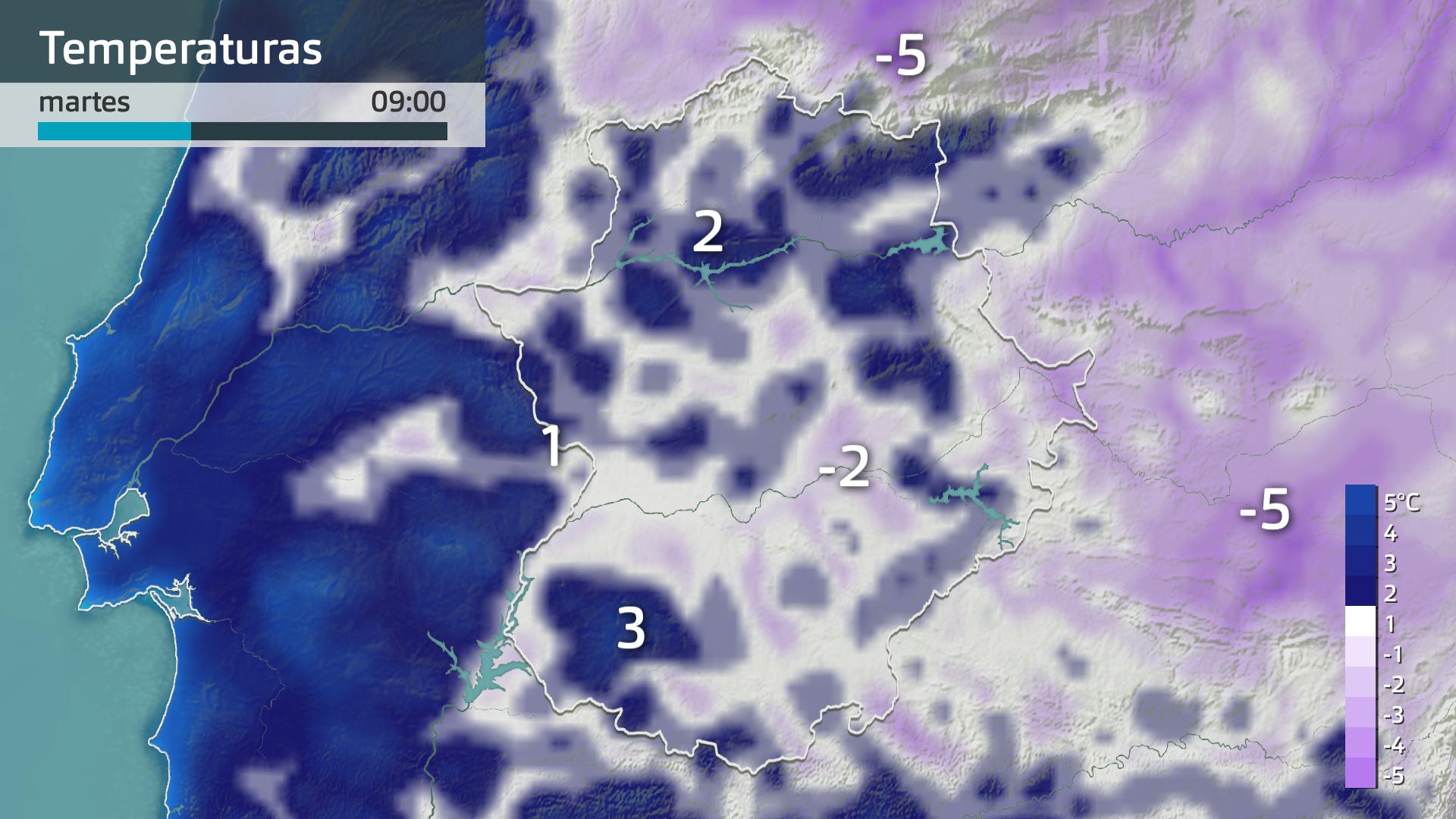 Temperatura mínima prevista