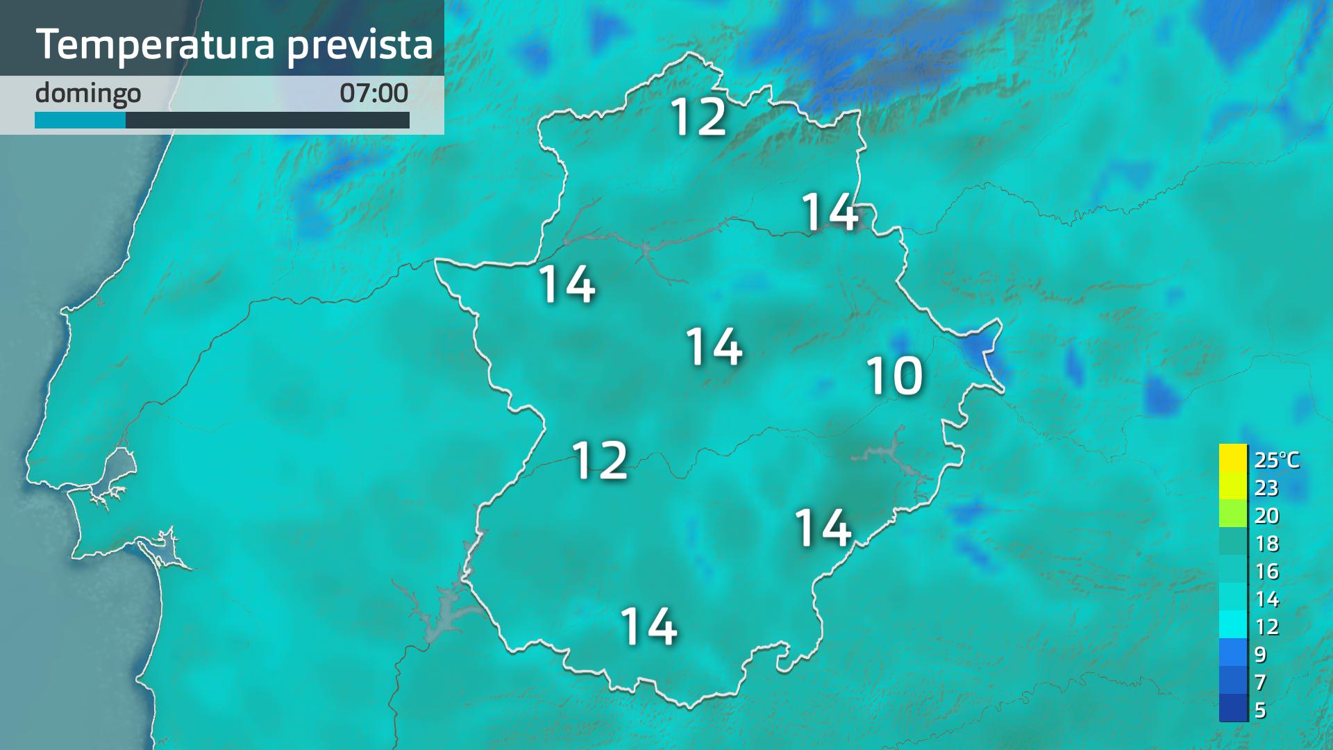 Temperatura mínima prevista