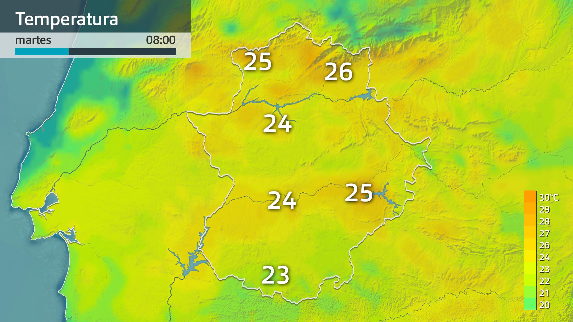 Temperatura mínima prevista