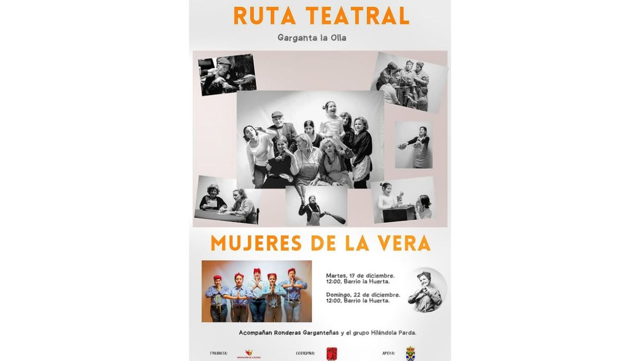 El pasado y presente de las mujeres rurales toma las calles de Garganta la Olla en forma de ruta teatral