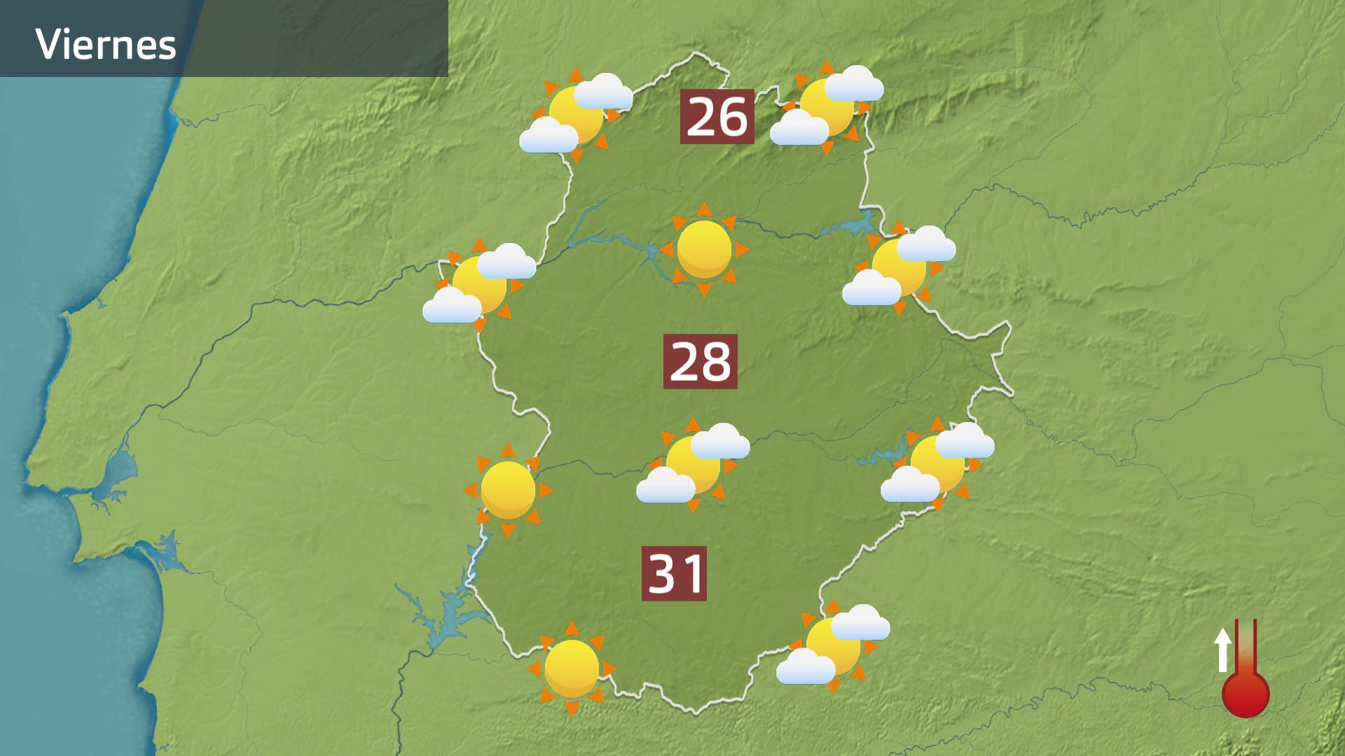 Mapa de previsión para hoy viernes 17 de abril