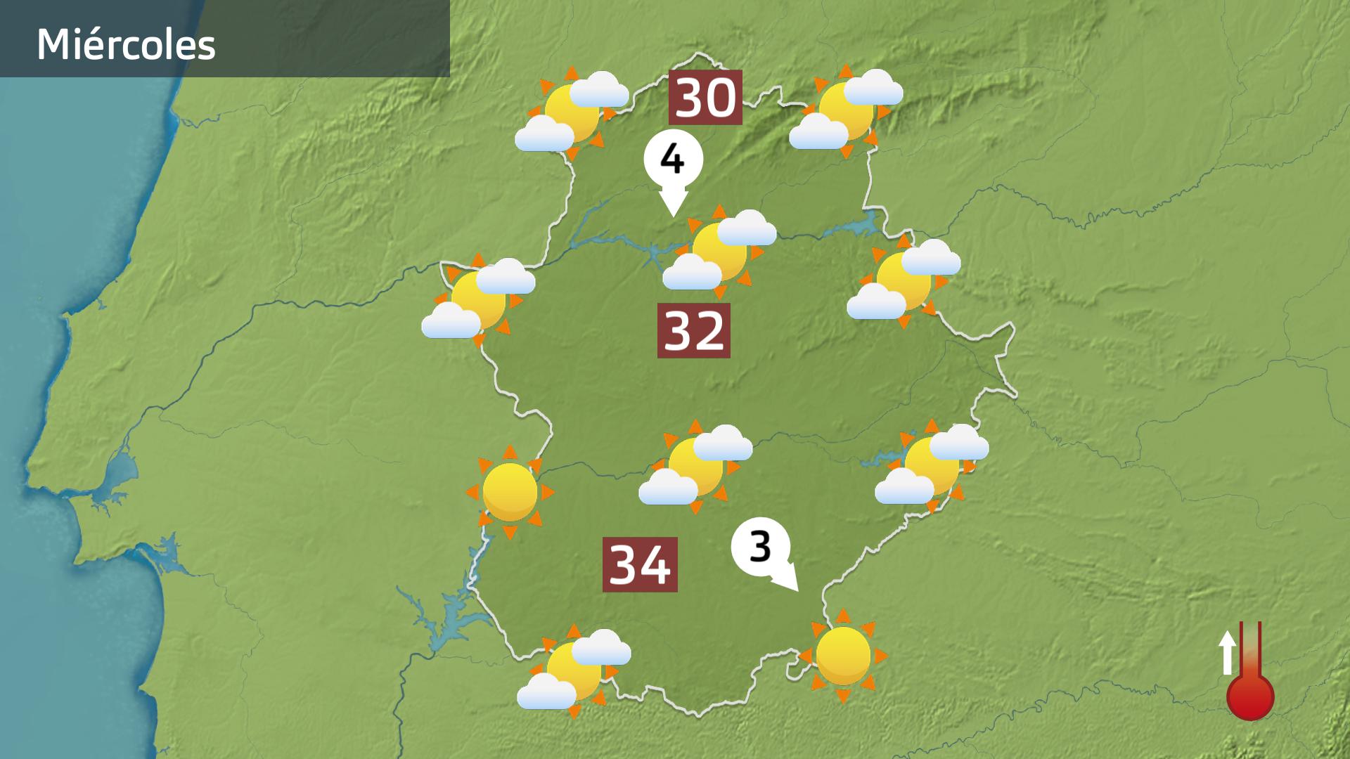 Mapa de previsión para hoy miércoles 11 de septiembre