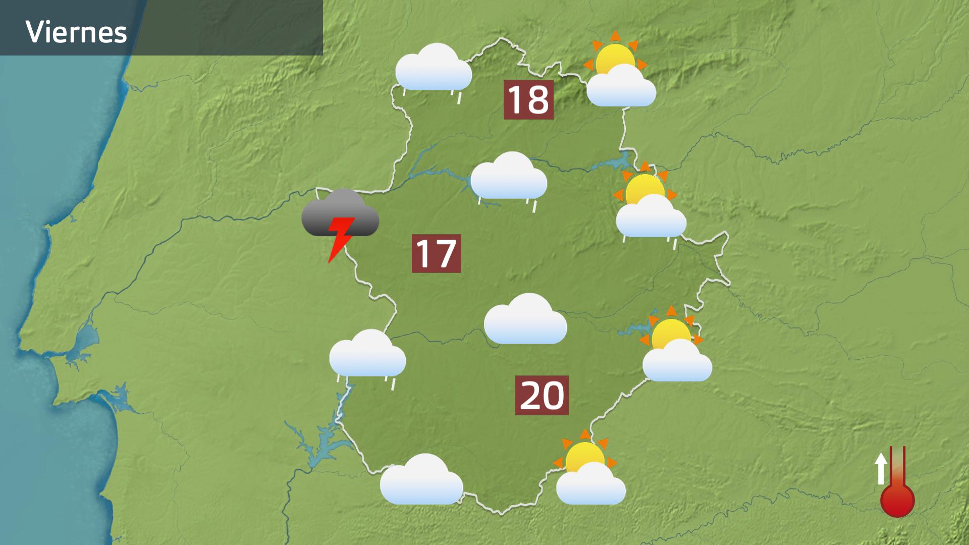 Mapa de previsión para hoy viernes 15 de noviembre