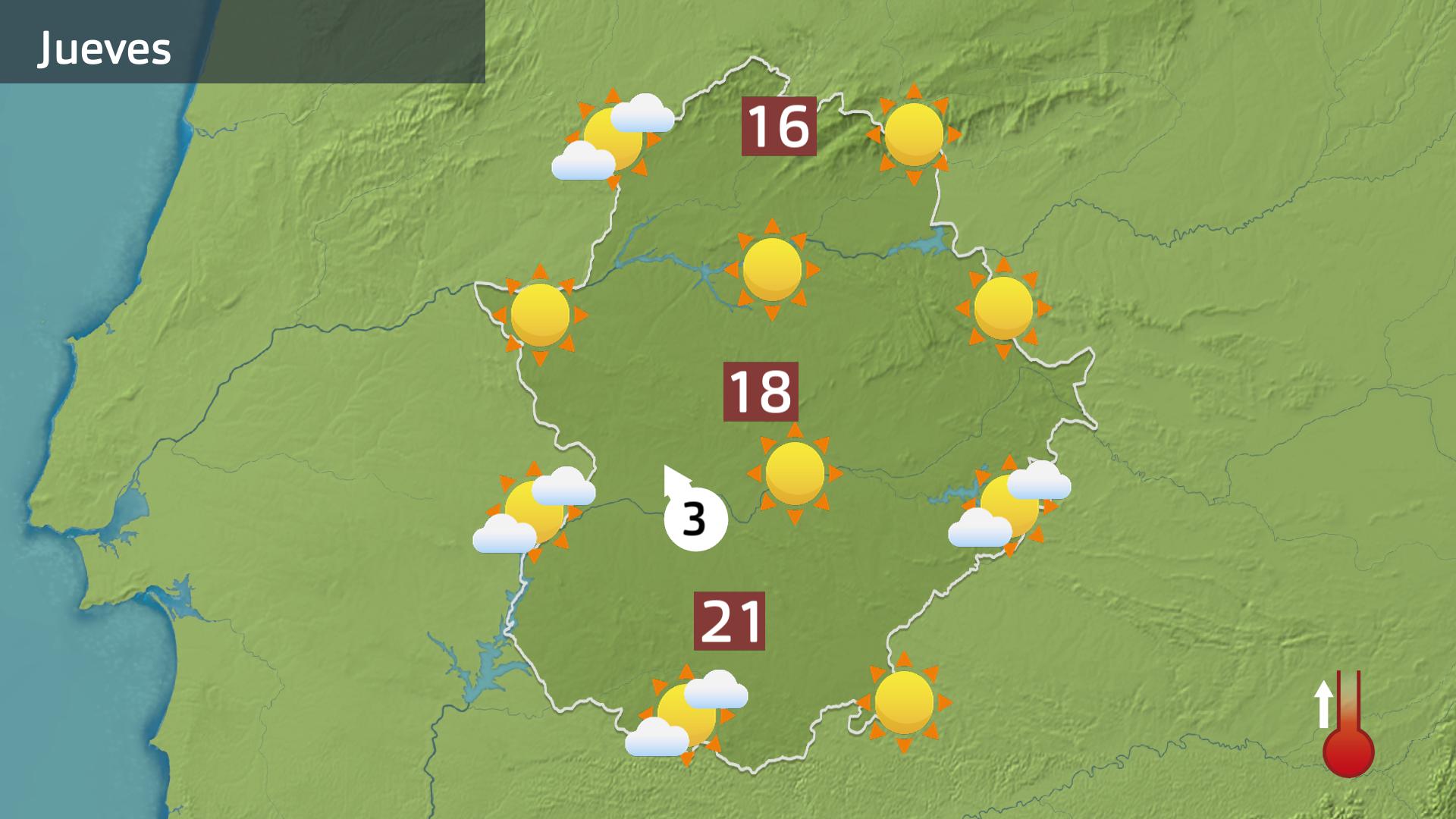 Mapa de previsión para hoy jueves 28 de noviembre