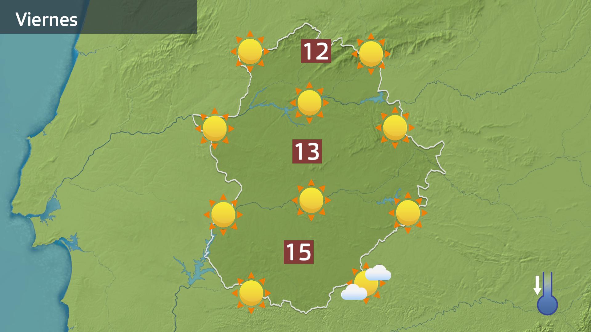 Mapa de previsión para hoy viernes 20 de diciembre