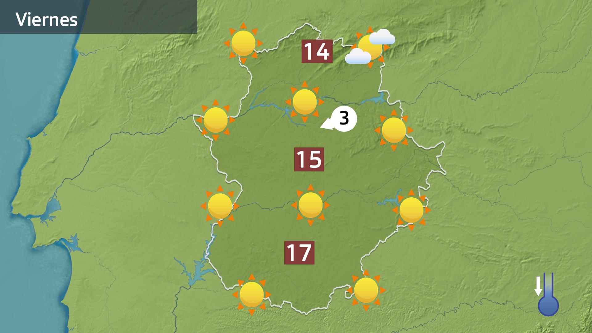 Mapa de previsión para hoy viernes 27 de diciembre