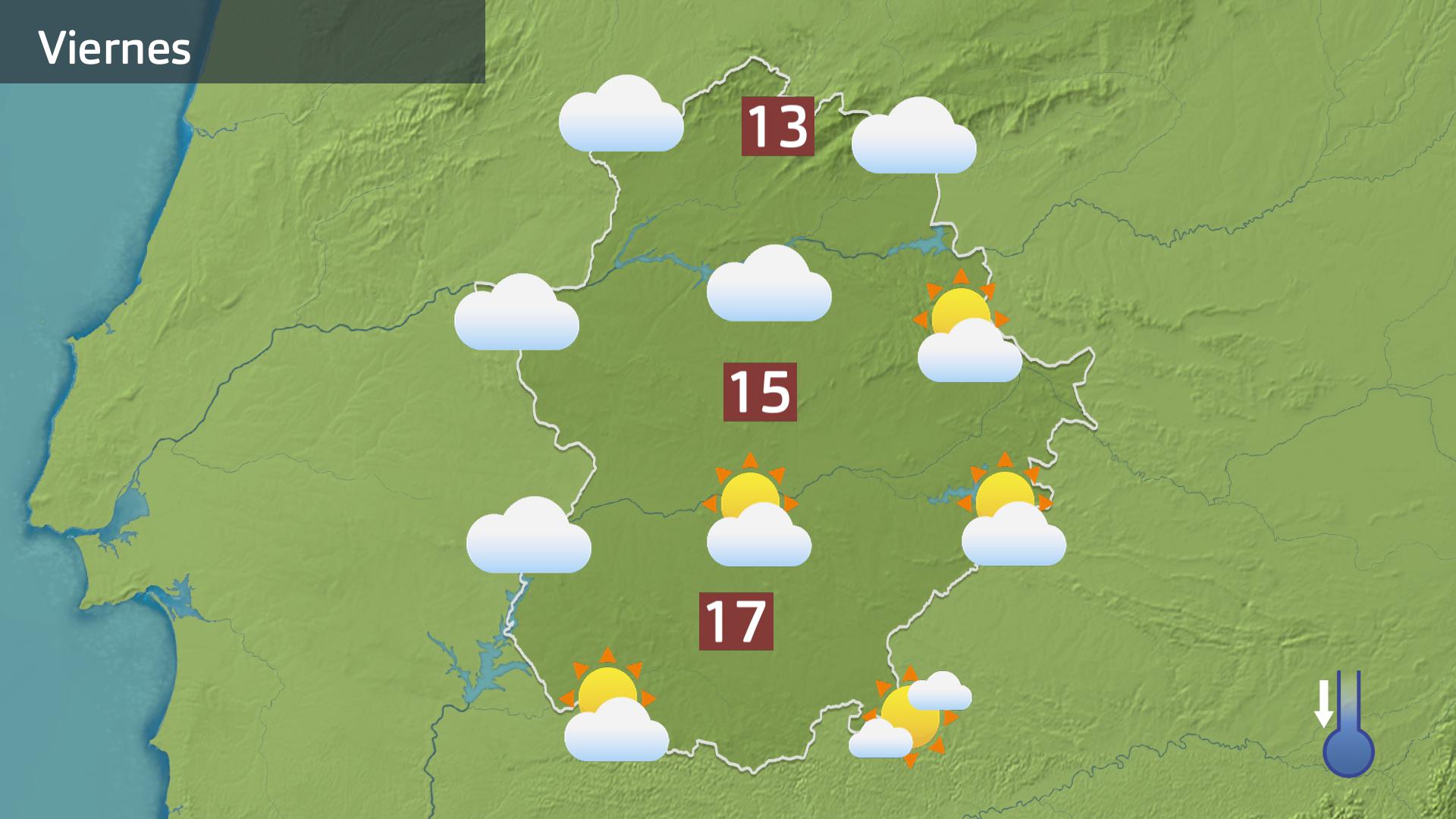 Mapa de previsión para hoy viernes 10 de enero