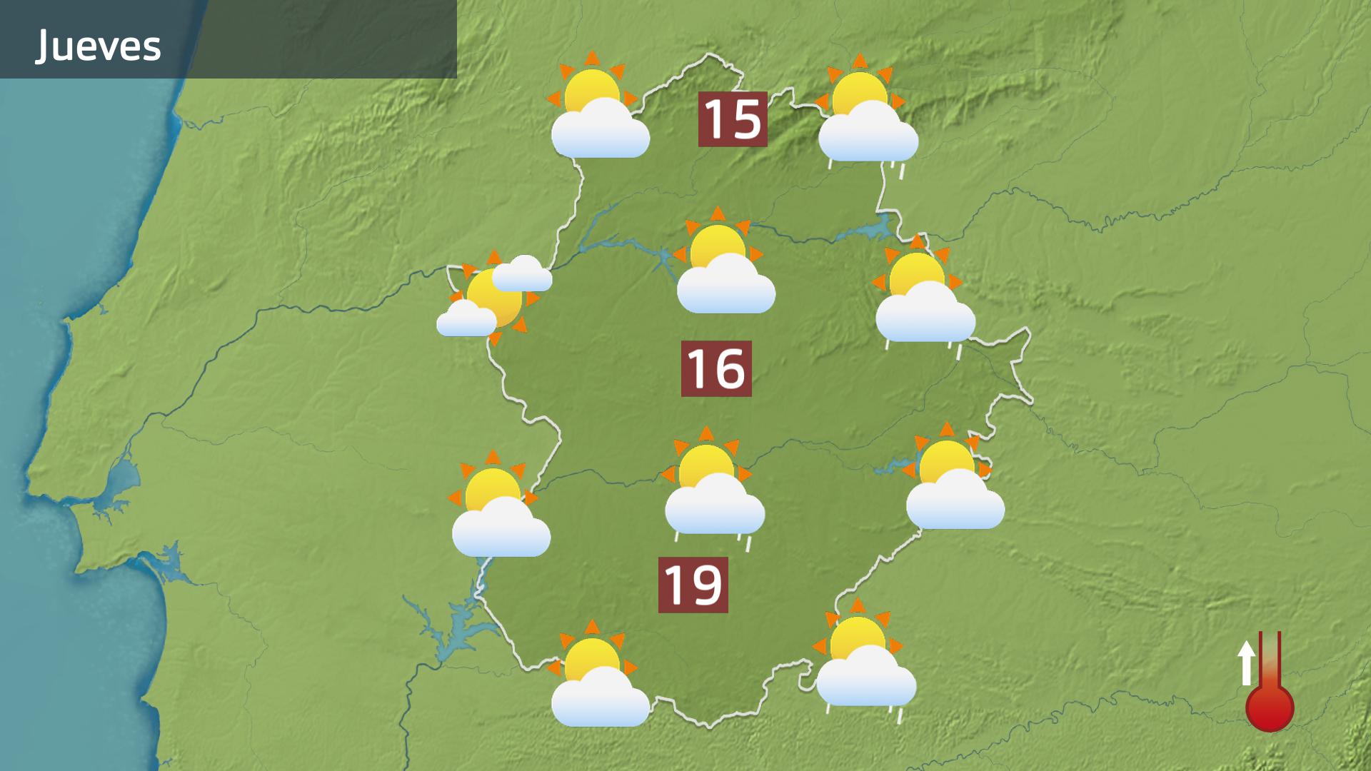 Mapa de previsión para hoy jueves 23 de enero