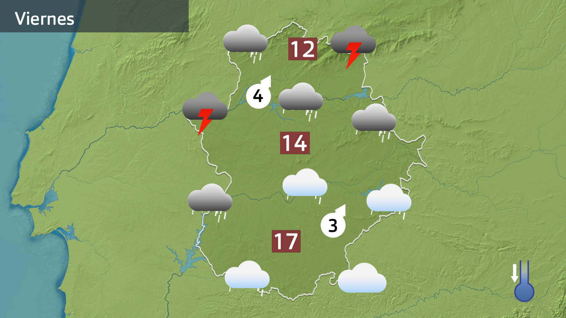 Mapa de previsión para hoy viernes 21 de marzo