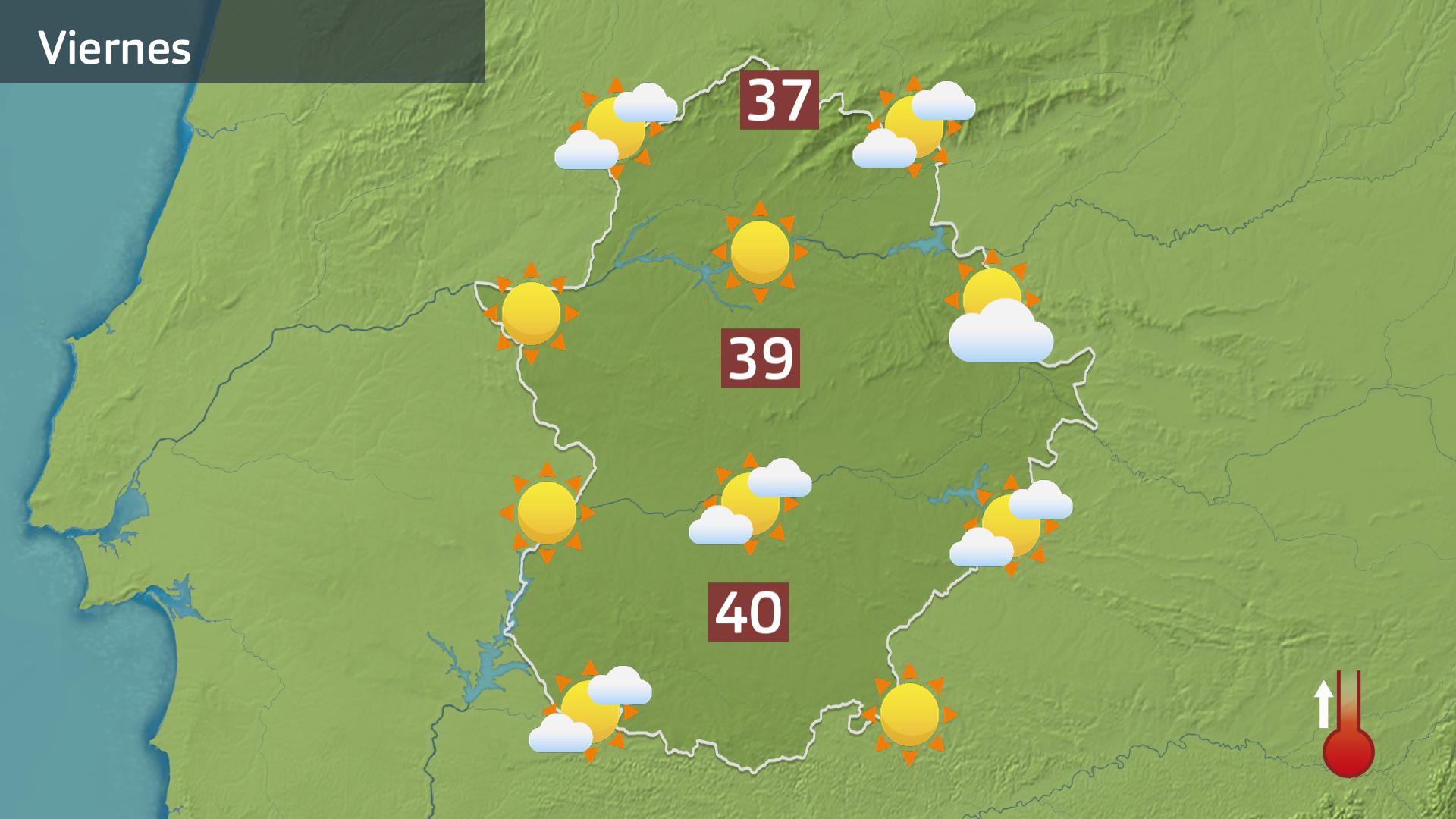 Mapa de previsión para hoy viernes 20 de junio