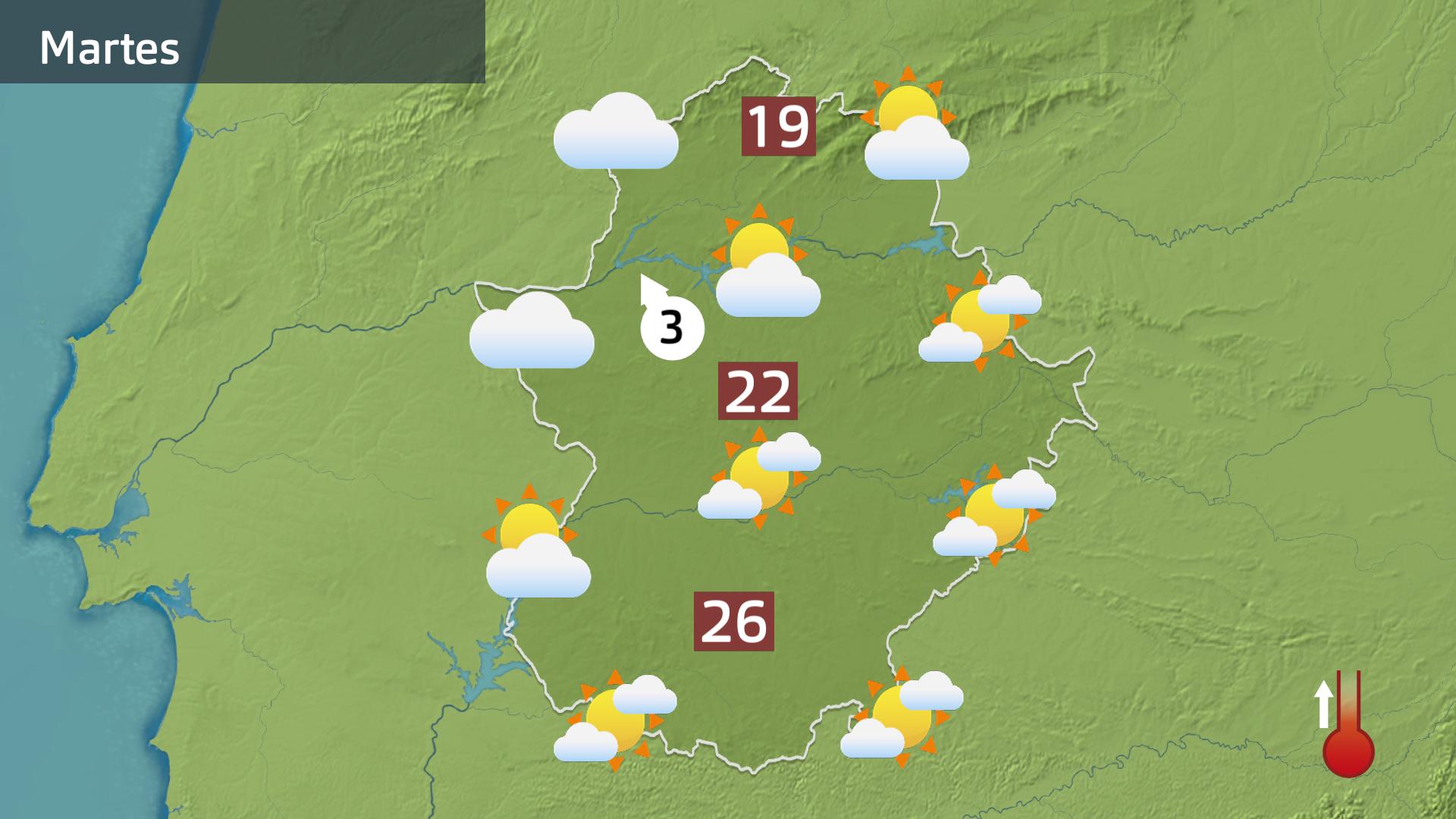 Mapa de previsión para hoy martes 4 de noviembre