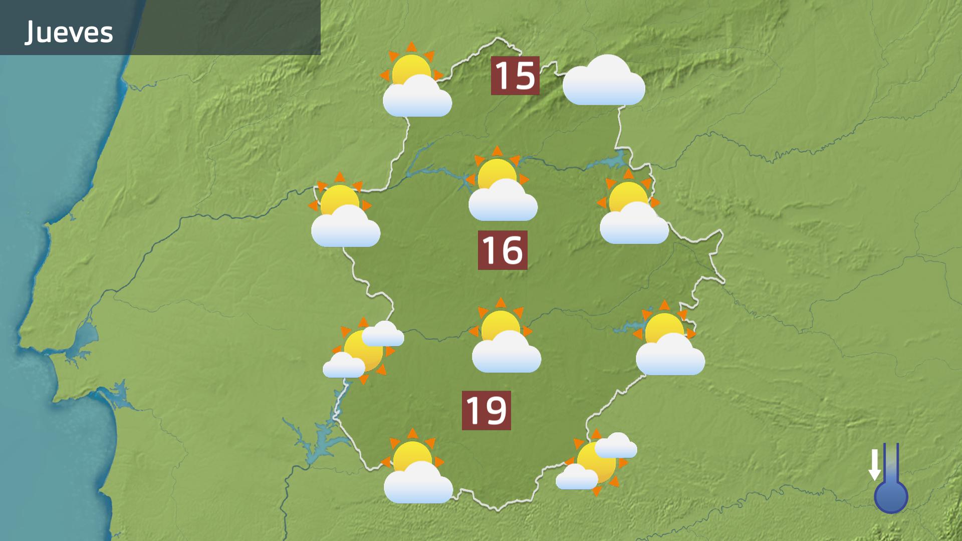 Mapa de previsión para hoy jueves 6 de noviembre