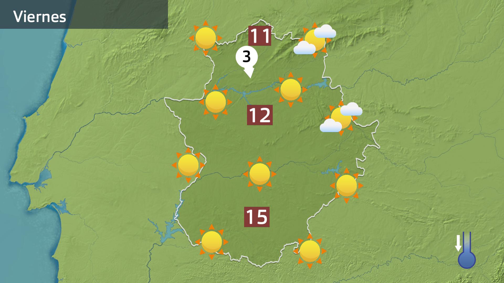 Mapa de previsión para hoy viernes 21 de noviembre