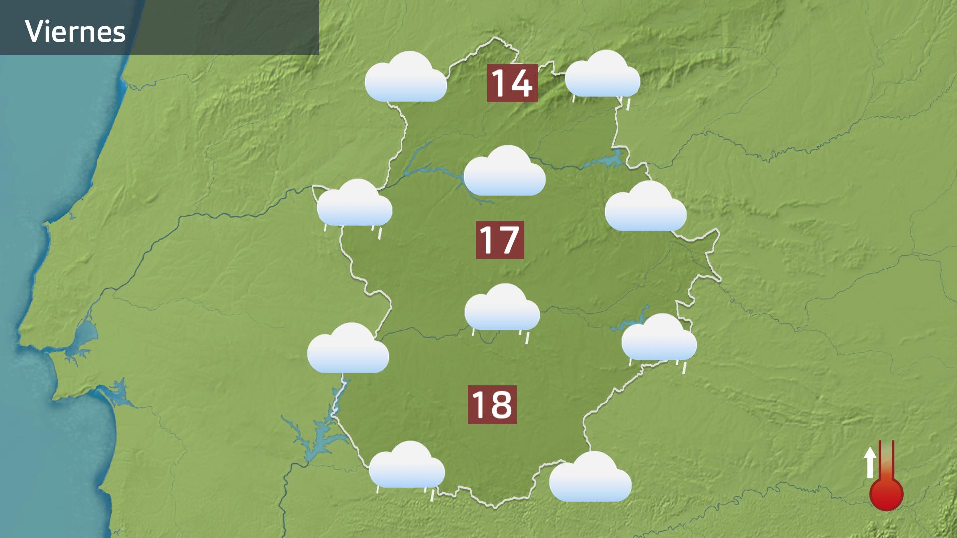 Mapa de previsión para hoy viernes 5 de diciembre