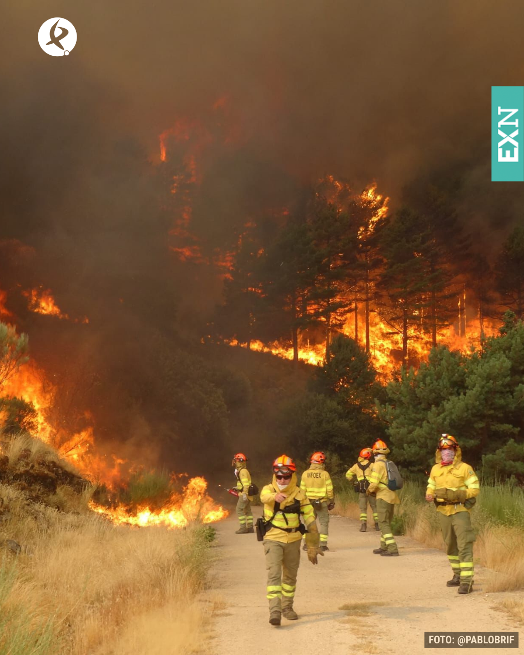 Incendios forestales en Extremadura