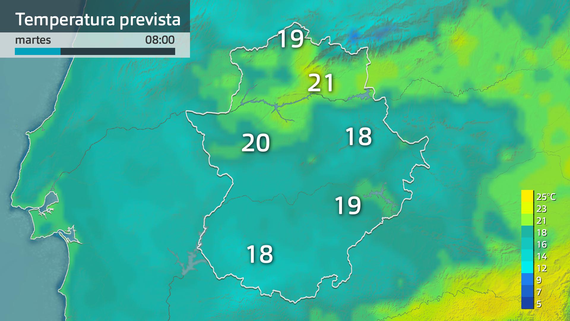 Temperatura mínima prevista