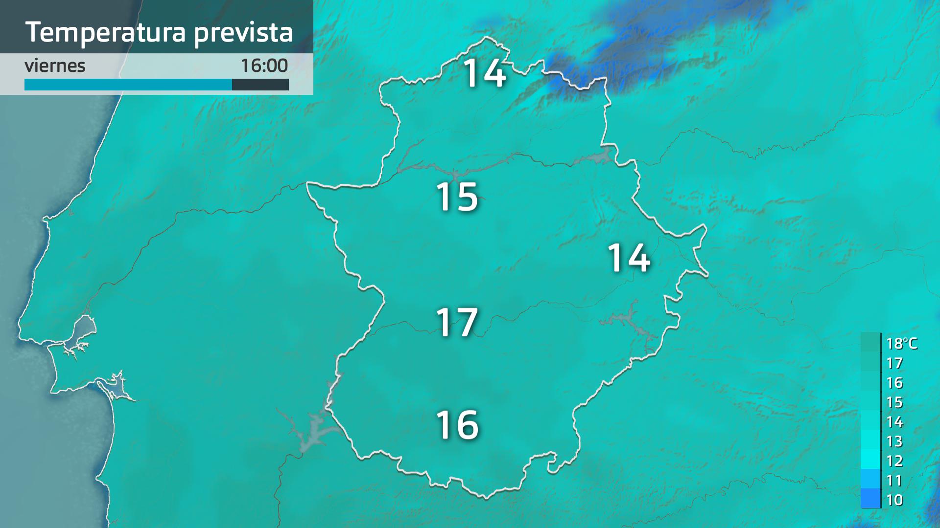 Temperatura máxima prevista
